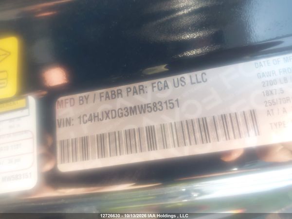 2021 JEEP WRANGLER UNLIMITED SPORT — I17
