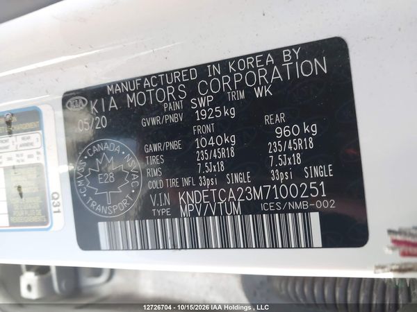 2021 KIA SELTOS SX — I18