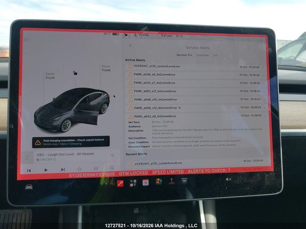 2019 TESLA MODEL 3 LONG RANGE/PERFORMANCE — I7