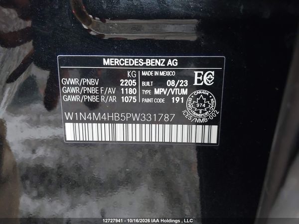 2023 MERCEDES-BENZ GLB 250 4MATIC — I9