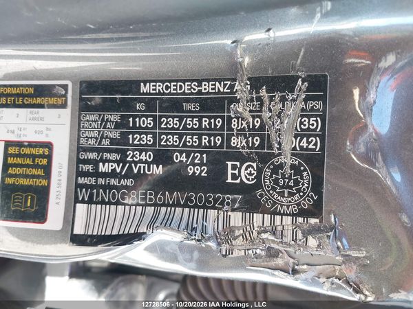 2021 MERCEDES-BENZ GLC 300 4MATIC — I9