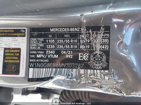 2021 MERCEDES-BENZ GLC 300 4MATIC — I18