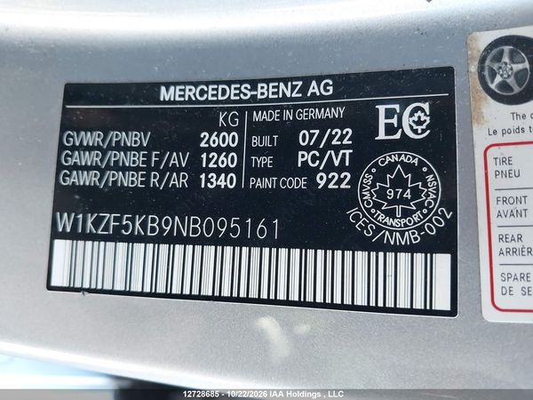 2022 MERCEDES-BENZ E 450 4MATIC — I9