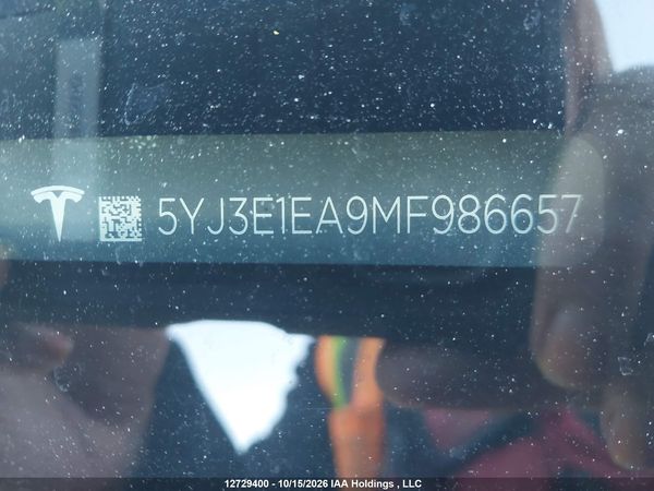 2021 TESLA MODEL 3 — I19