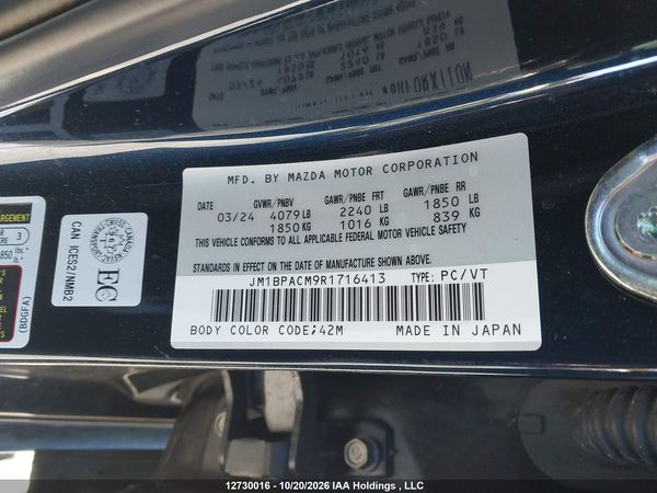 2024 MAZDA MAZDA3 GS — I19