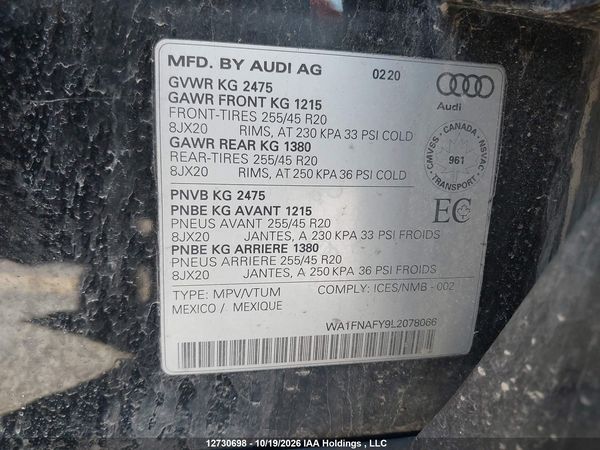 2020 AUDI Q5 45 TECHNIK — I18