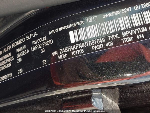 2018 ALFA ROMEO STELVIO AWD