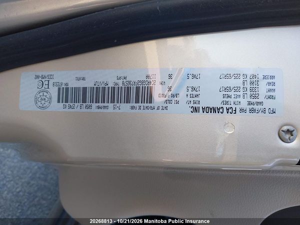2015 DODGE GRAND CARAVAN SE — I9