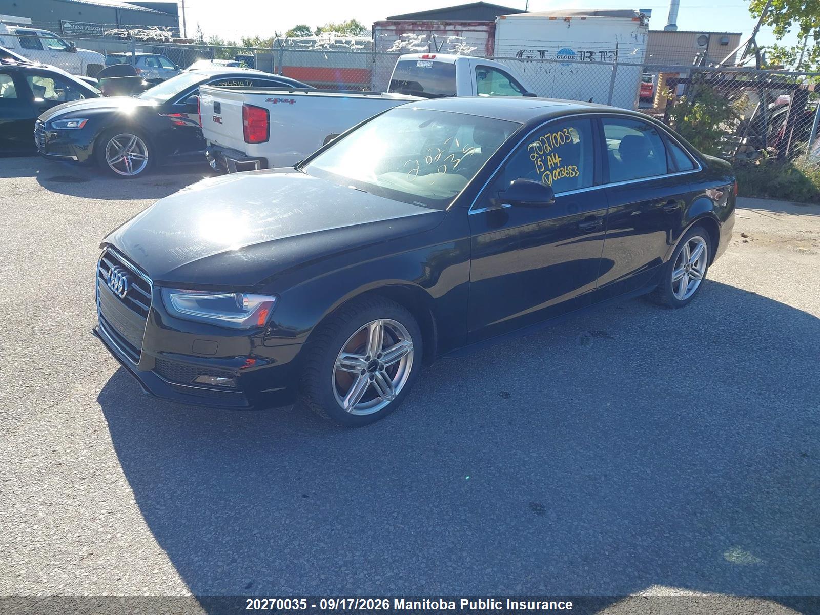 2015 AUDI A4 PROGRESSIV 2.0 TFSI QUATTRO quattro Premium Plus — I2