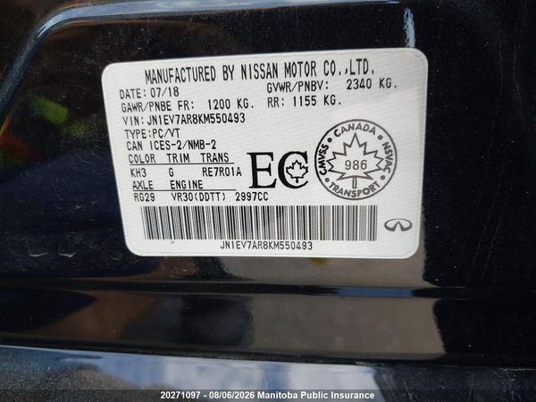 2019 INFINITI Q50 SIGNATURE 3.0T