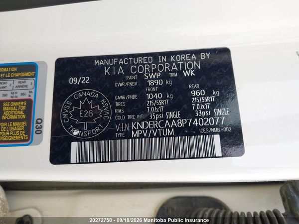 2023 KIA SELTOS EX PREMIUM — I8