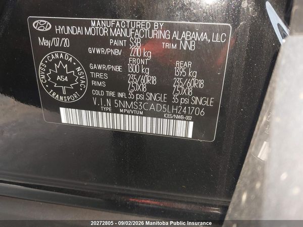 2020 HYUNDAI SANTA FE PREFERRED
