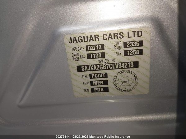 2012 JAGUAR XJL XJL / XJL Supercharged