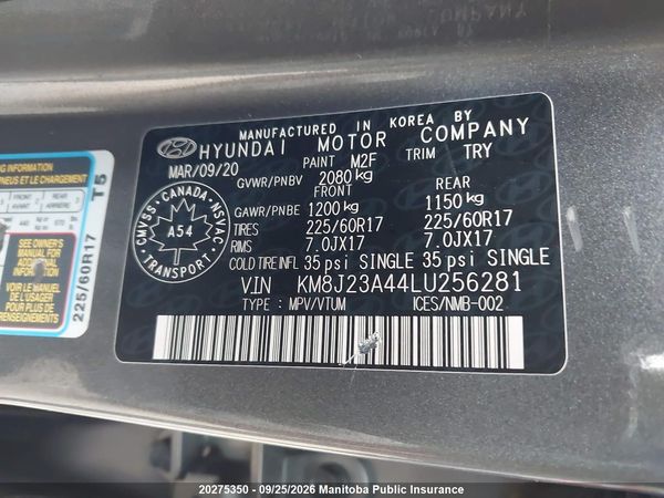 2020 HYUNDAI TUCSON ESSENTIAL — I8