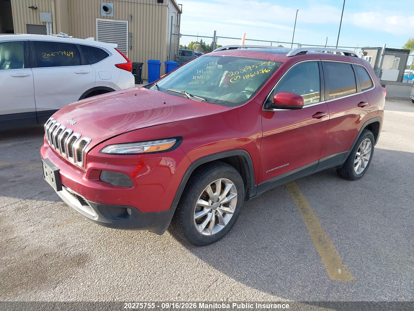 2016 JEEP CHEROKEE LIMITED — I2