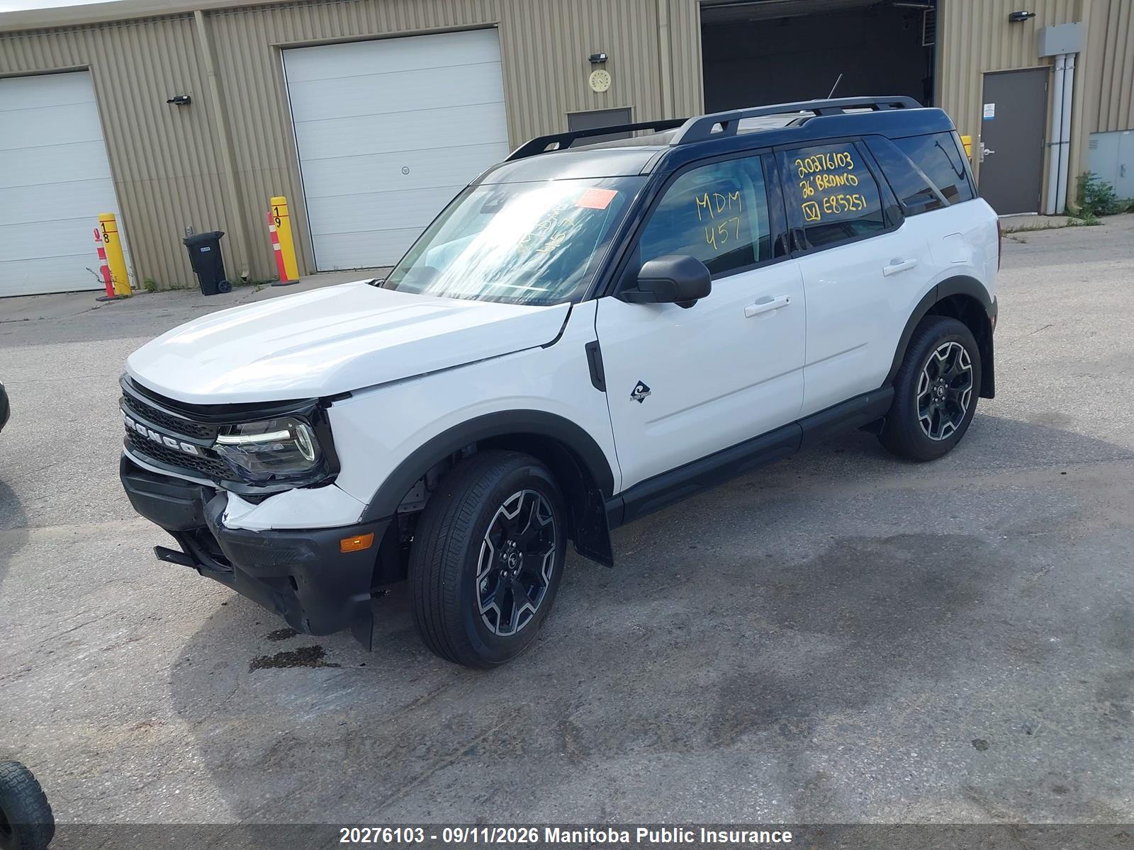 2026 FORD BRONCO SPORT OUTER BANKS