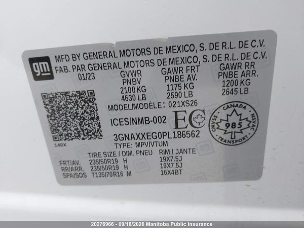 2023 CHEVROLET EQUINOX PREMIER — I9