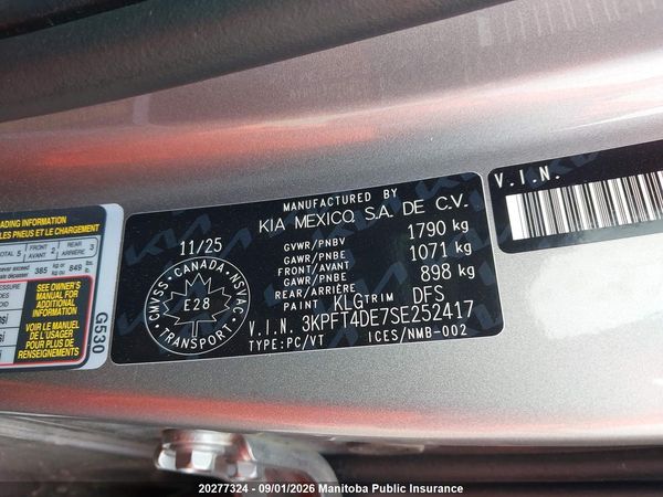 2025 KIA K4 LX