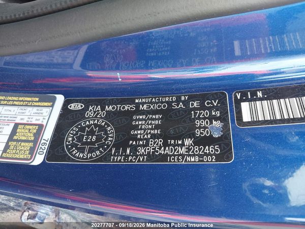 2021 KIA FORTE EX+ EX — I8