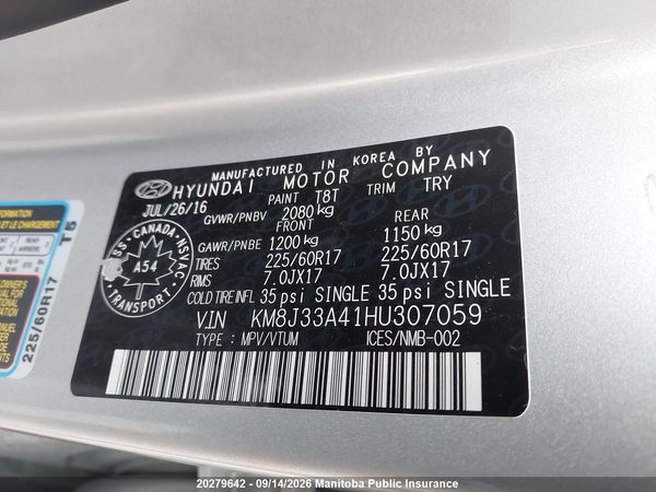2017 HYUNDAI TUCSON