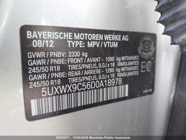 2013 BMW X3 28I — I9