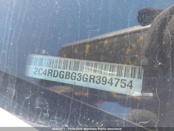 2016 DODGE GRAND CARAVAN SXT — I9
