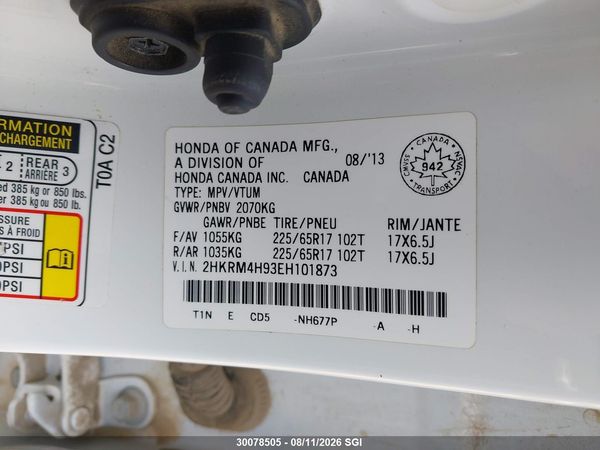 2014 HONDA CR-V TOURING