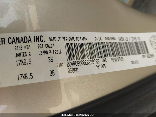 2014 DODGE GRAND CARAVAN CREW