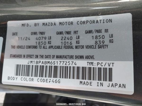 2025 MAZDA 3 SELECT SPORT