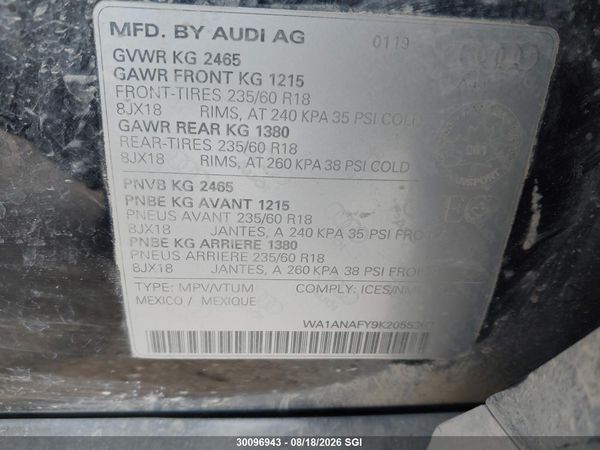 2019 AUDI Q5 PREMIUM