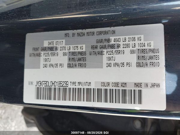 2017 MAZDA CX-5 GRAND TOURING