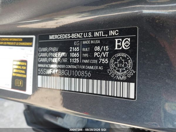 2016 MERCEDES-BENZ C 300 4MATIC