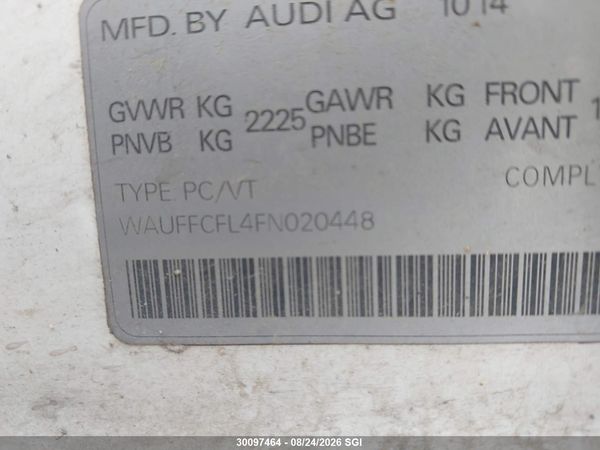 2015 AUDI A4 PREMIUM PLUS