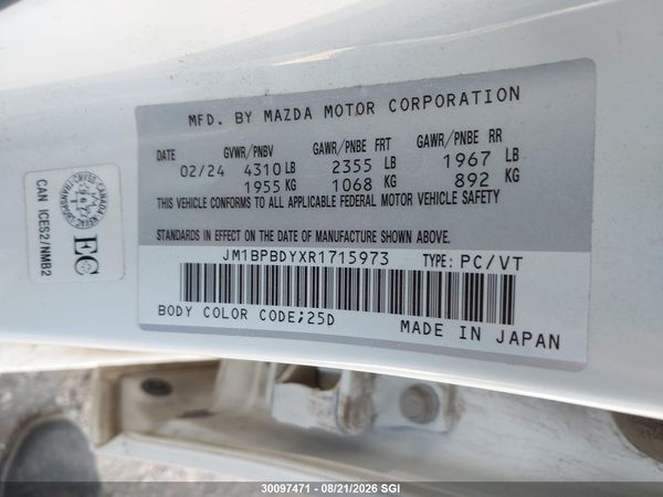 2024 MAZDA 3 GT
