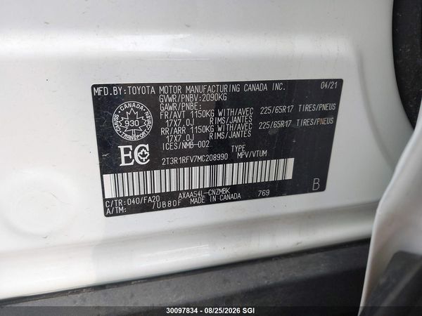 2021 TOYOTA RAV4 XLE/XLE PREMIUM