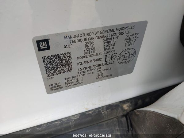 2019 CADILLAC XT5 LUXURY