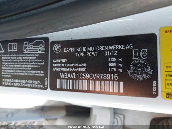 2012 BMW X1 XDRIVE28I