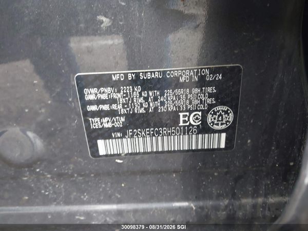 2024 SUBARU FORESTER SPORT