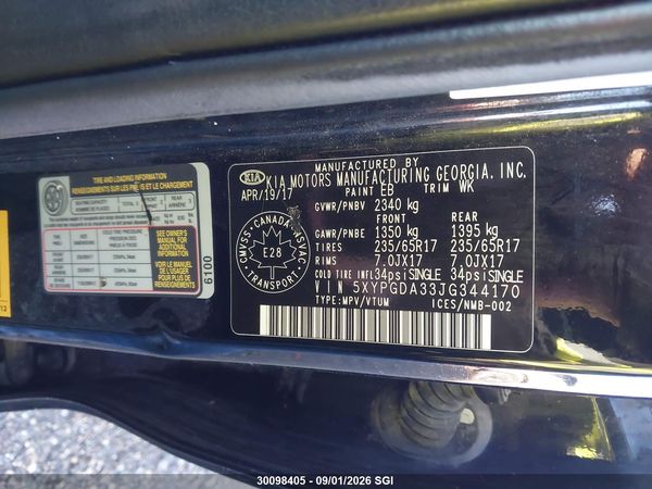 2018 KIA SORENTO 2.4L LX