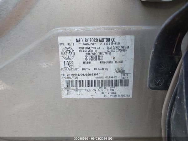2018 FORD EDGE SEL