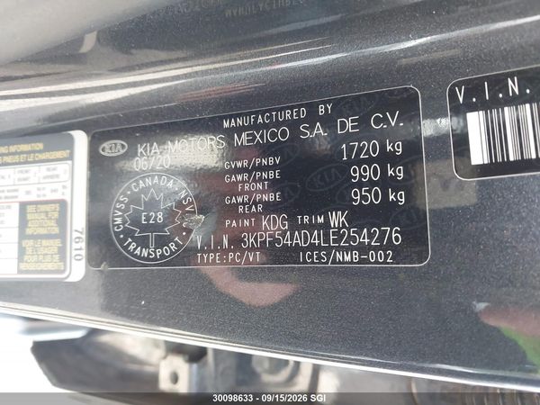 2020 KIA FORTE EX