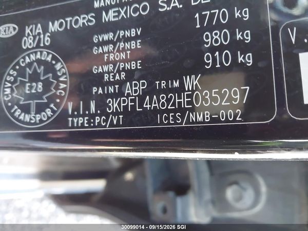 2017 KIA FORTE EX