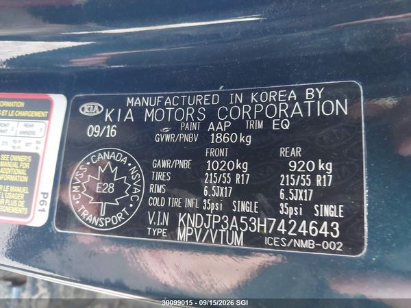 2017 KIA SOUL +