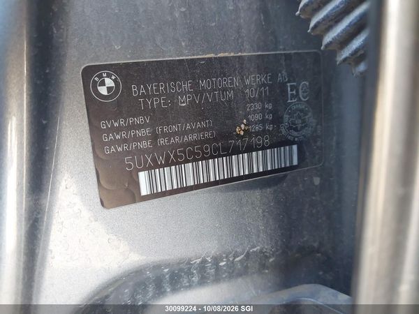 2012 BMW X3 XDRIVE28I — I9