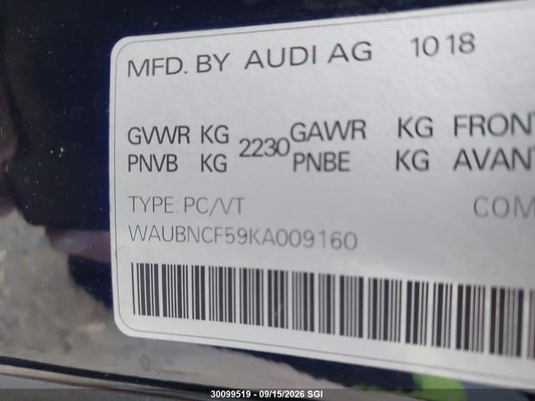 2019 AUDI A5 PREMIUM PLUS