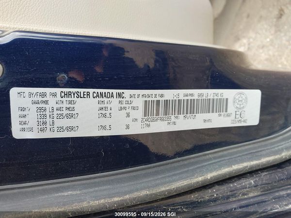 2015 DODGE GRAND CARAVAN SE/SXT