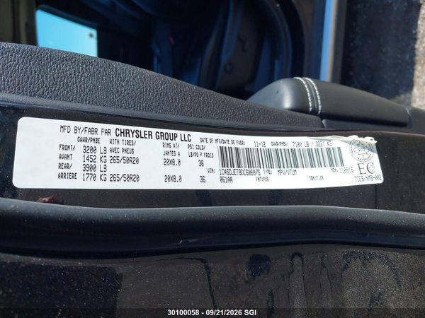 2013 DODGE DURANGO CITADEL — I9
