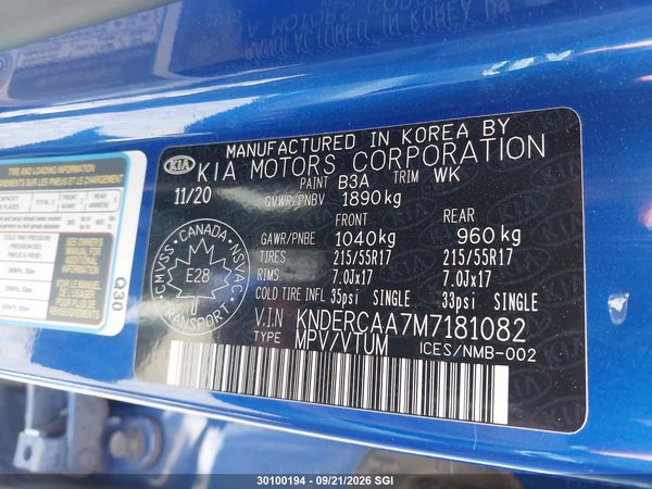 2021 KIA SELTOS EX — I9