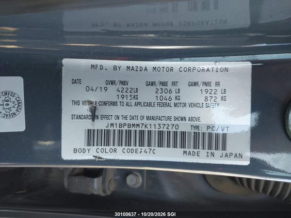 2019 MAZDA 3 PREFERRED — I9
