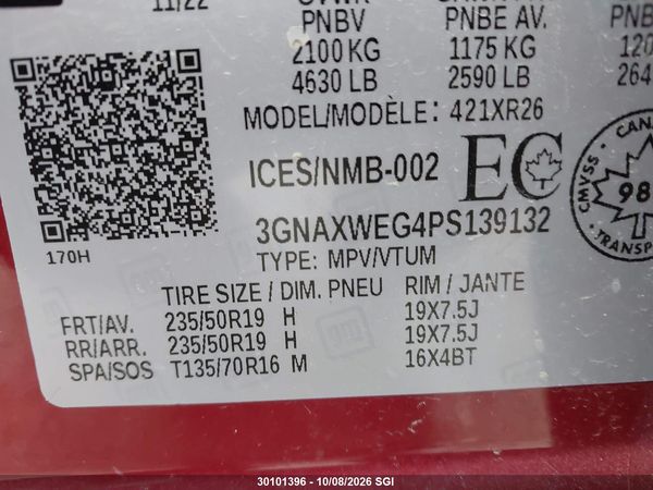 2023 CHEVROLET EQUINOX RS — I9